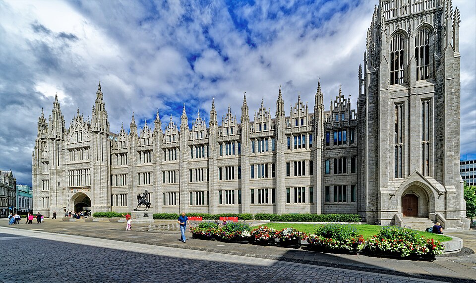 Aberdeen city centre in Aberdeen