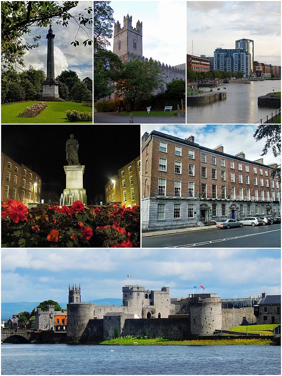 Limerick city centre in Limerick