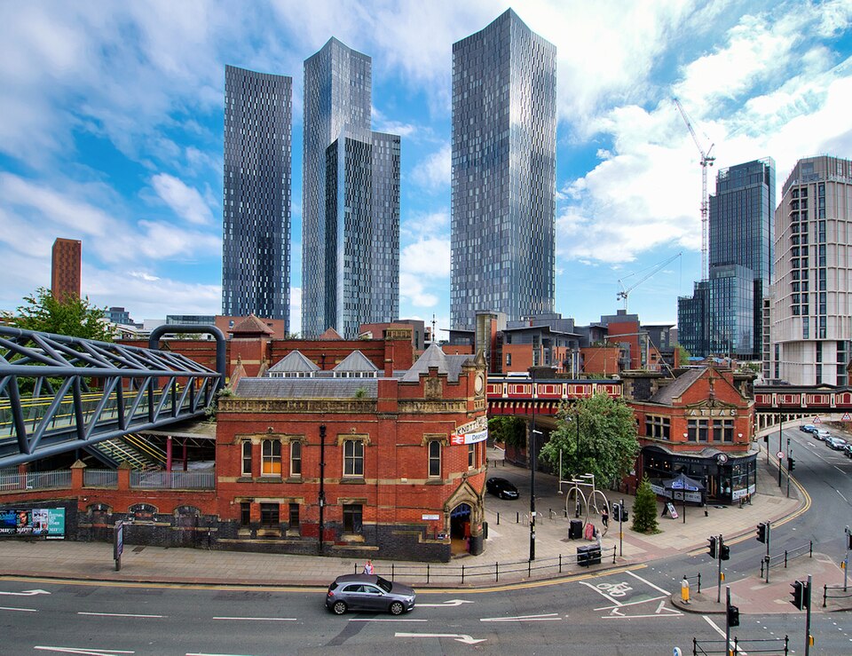 Manchester skyline in Manchester